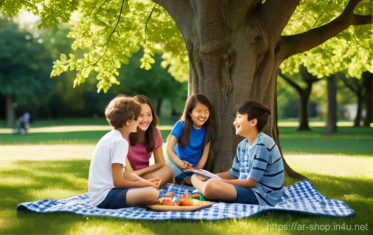 쇼핑매니저 시험 준비 자료 추천 - **Prompt 1: "A serene afternoon picnic in a lush, green park. A diverse group of friends, aged 20s-3...